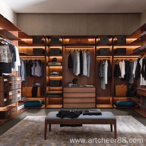 Custom U-shape Walk In Closet Wardrobe